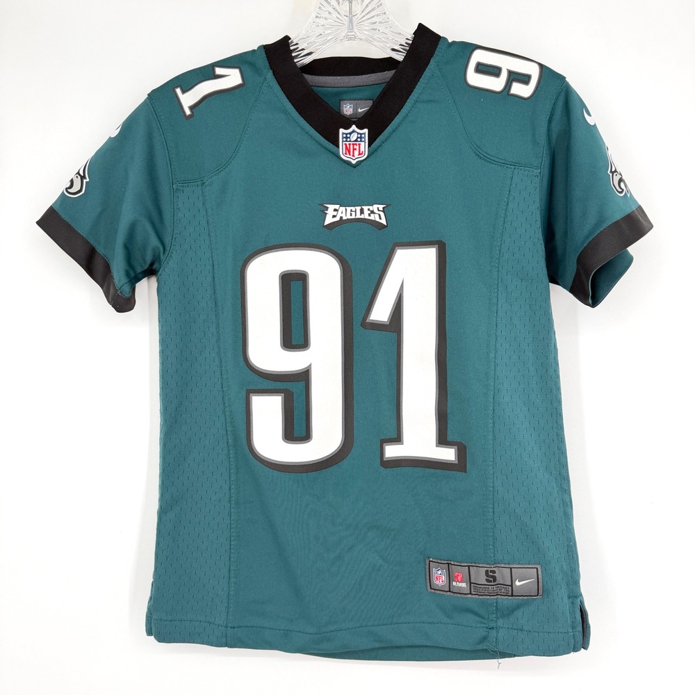 Nike Philadelphia Eagles Fletcher Cox 91 Jersey Green Youth S 8